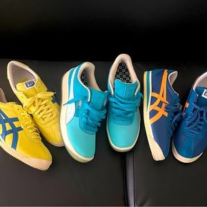 1 pair of Puma California and 2 pairs ASICS Onitsuka Tigers all size 11